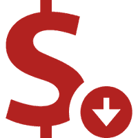 Image showing a symbolic depiction of not earning enough dollars