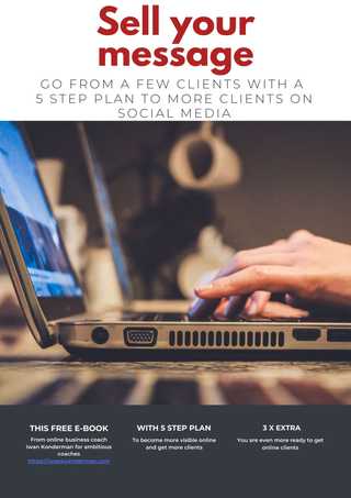 Image of the free English e-book by Iwan Koenderman |Online Business Coach Online Profiler Blogger Photographer